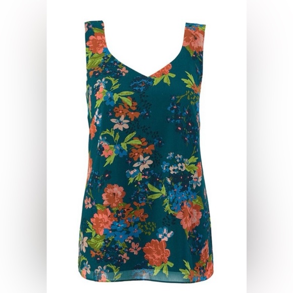 Tops - Cabi Still Life Floral Tank Top #3449